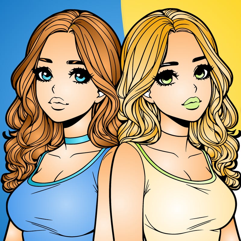 realistic twin sisters