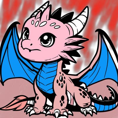 fierce baby night dragon