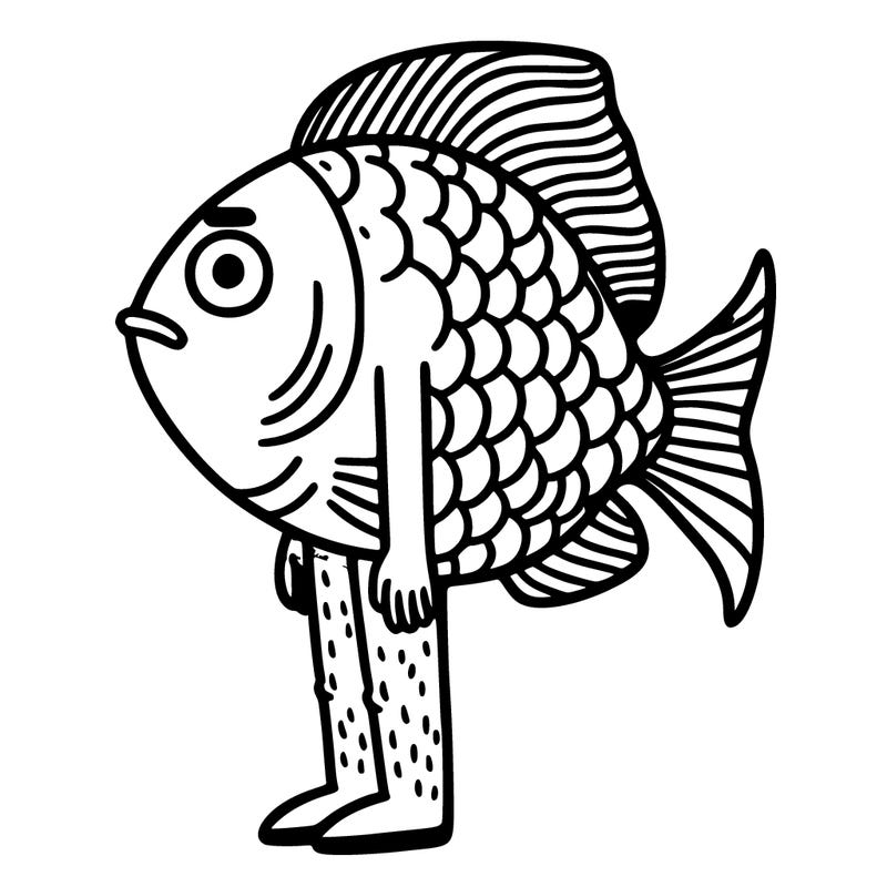 fish as a human
