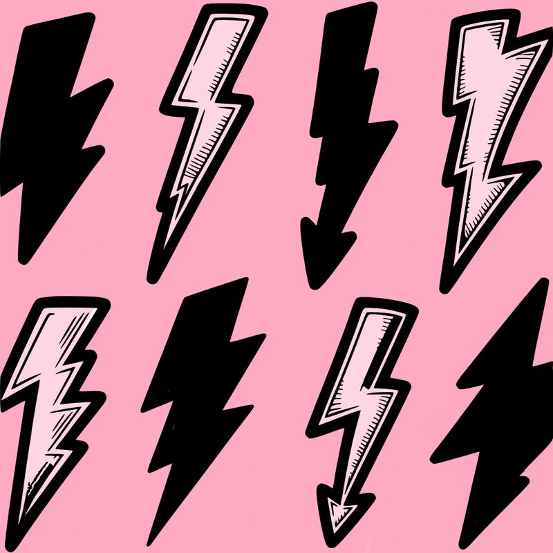 realistic lightning bolts