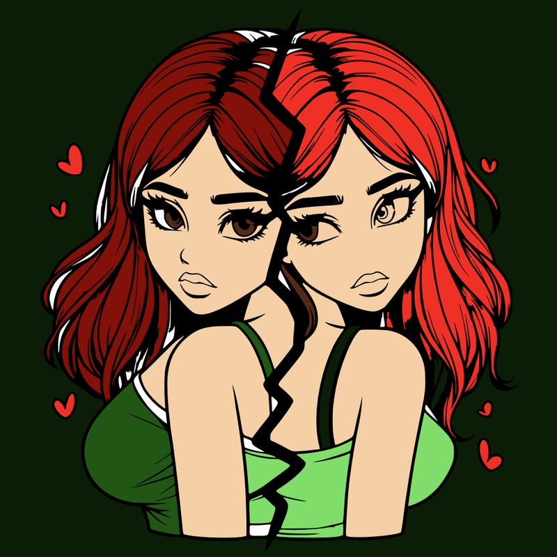 realistic girl split