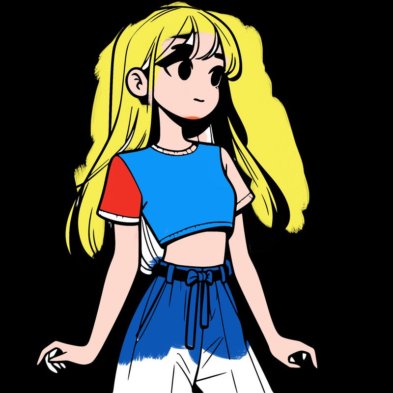 girl in a cute crop top