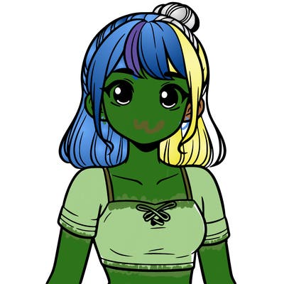 girl with crop top