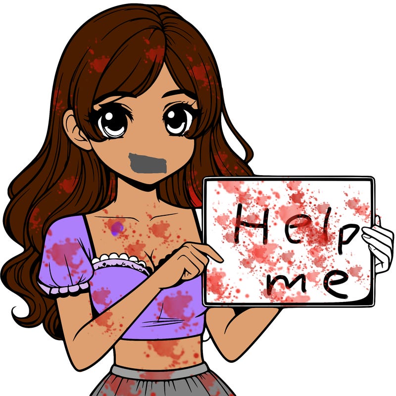 realistic pretty girl holding blank sign