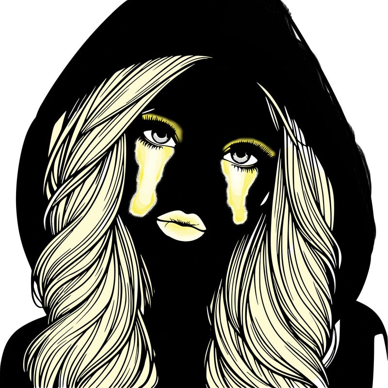 realistic beautiful girl with a hood on