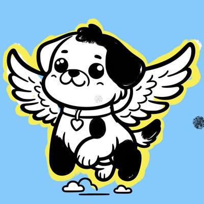 dog with wings