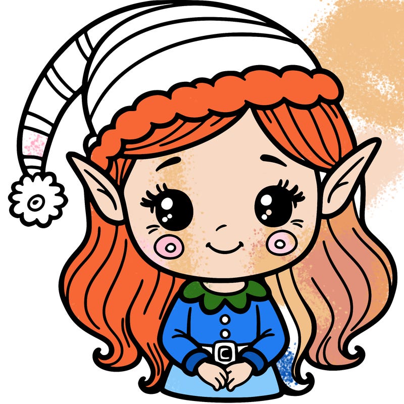 christmas elf girl