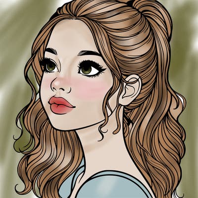 beautiful realistic girl