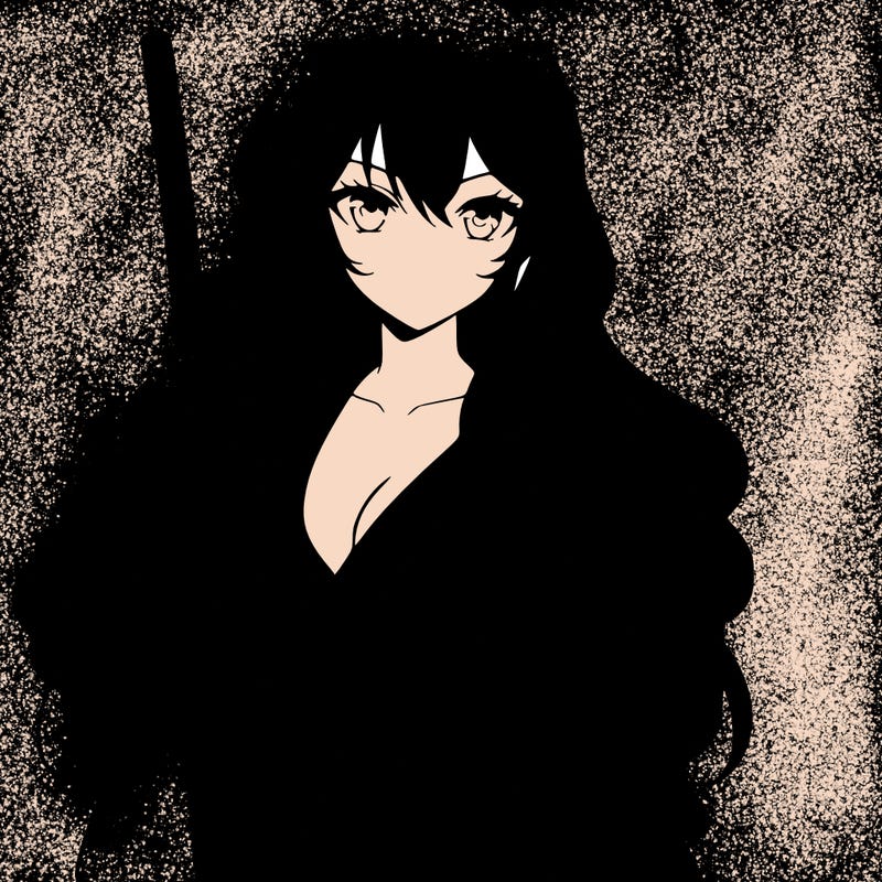 woman anime with sword