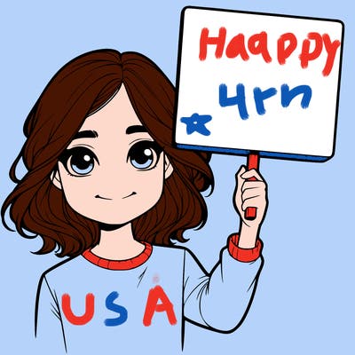 realistic girl holding up a sign