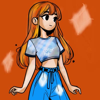 girl in a cute crop top