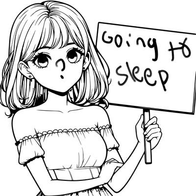 realistic pretty girl holding blank sign