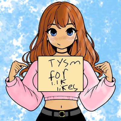 girl holding a blank sign in a long sleeve crop top