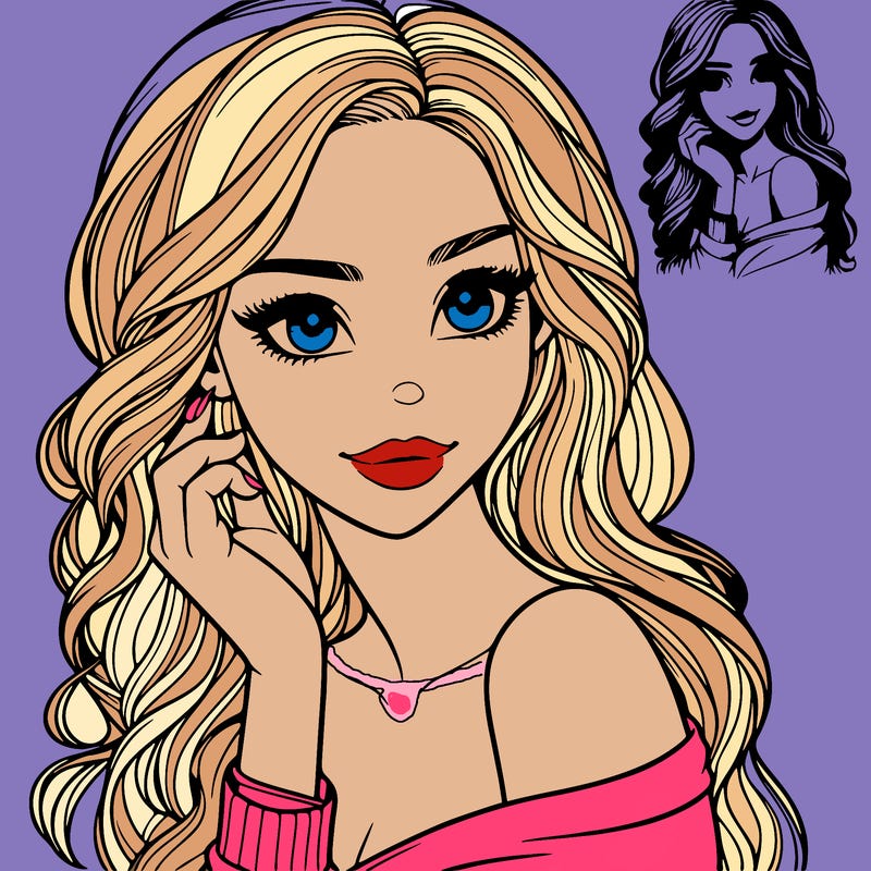 beautiful girl realistic