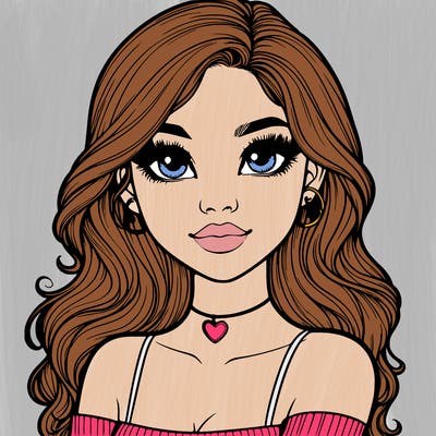 realistic pretty girl