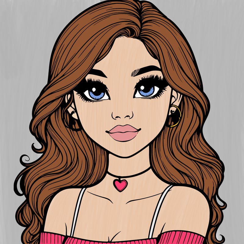 realistic pretty girl