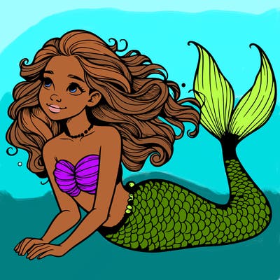a realistic mermaid