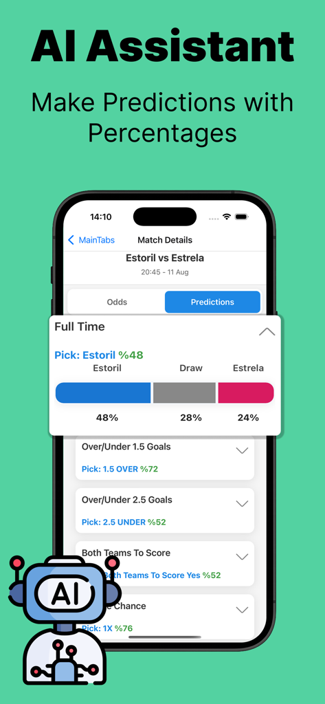 Sports Betting Prediction Tips - AI powered sports betting predictions with win probabilities and match insights