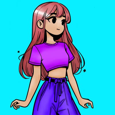 girl in a cute crop top