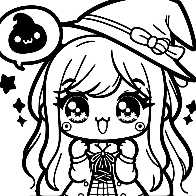 cute kawaii witch