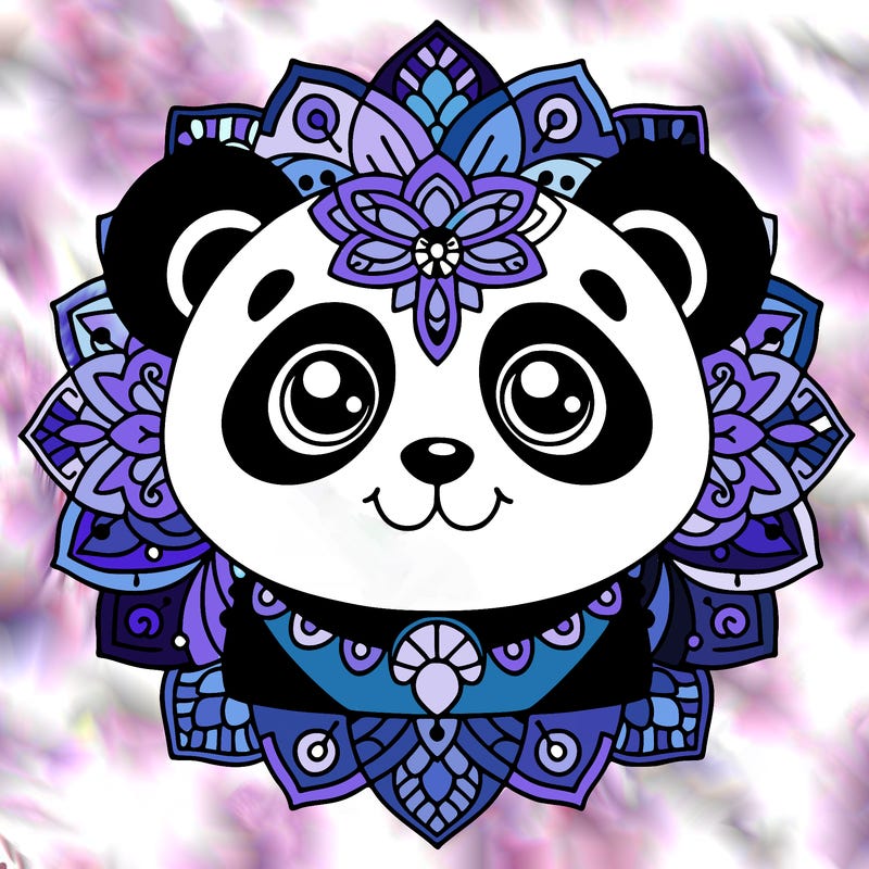 panda bear mandala