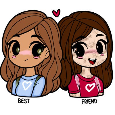 2 girl bff