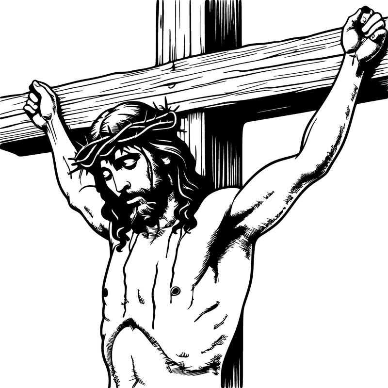 jesus on the cross realistic