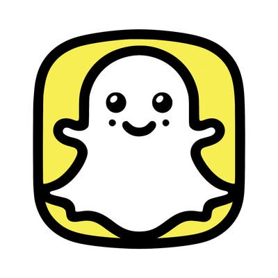 snapchat logo without a face