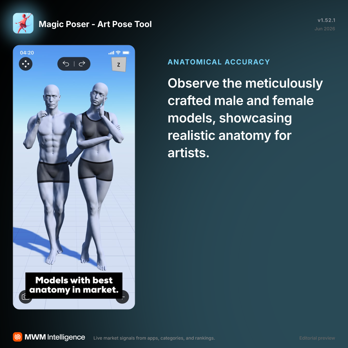 Magic Poser - Art Pose Tool - Graphics & Design App | MWM