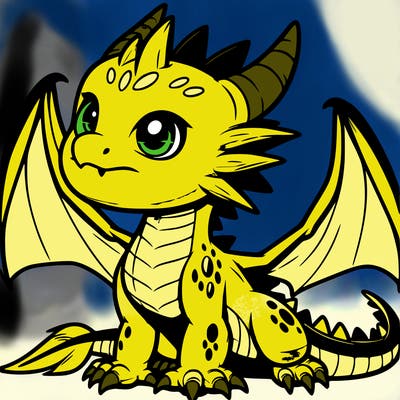 fierce baby night dragon