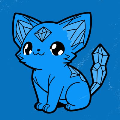 crystal kitten