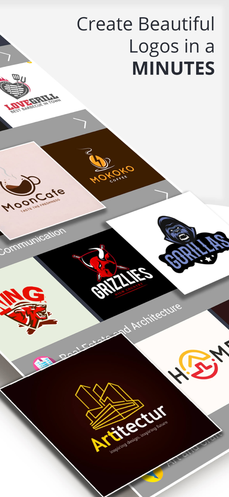 Ace Logo Maker - Eine Sammlung professioneller Logo-Vorlagen für verschiedene Branchen