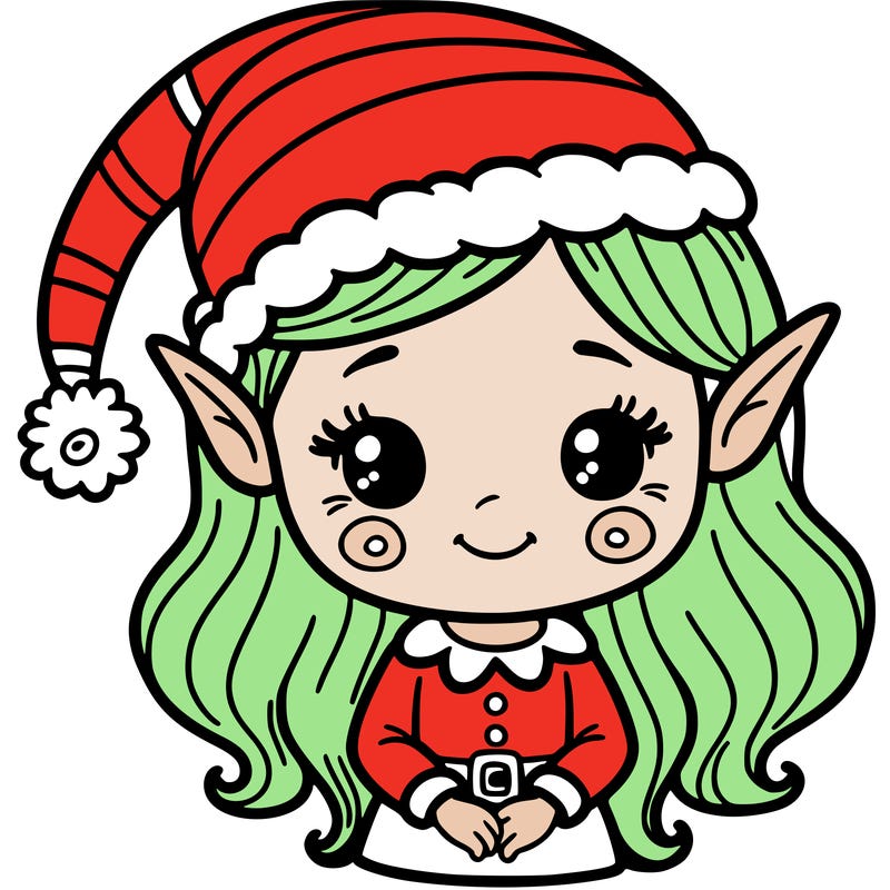 christmas elf girl