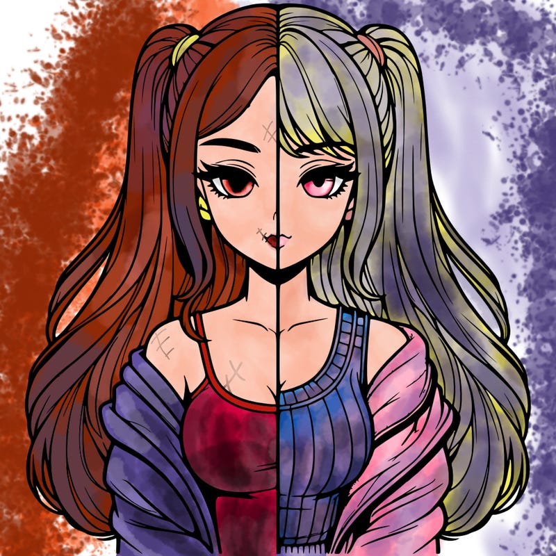 realistic girl split