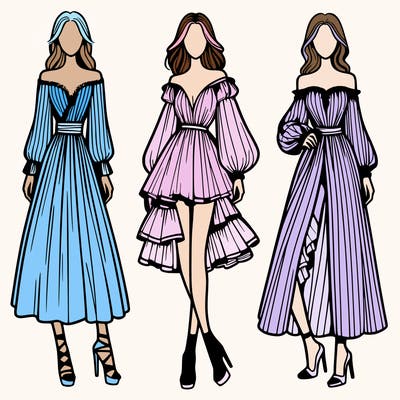 fashion models dresses