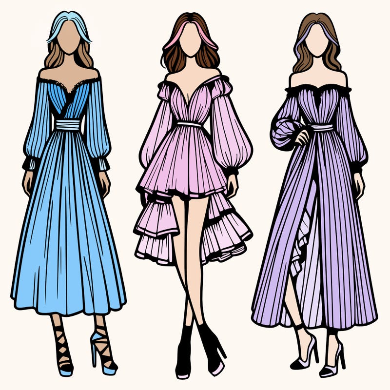 fashion models dresses