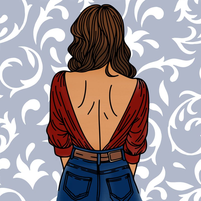 woman's back