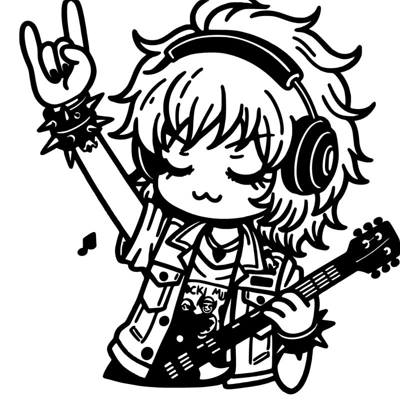 rock music girl