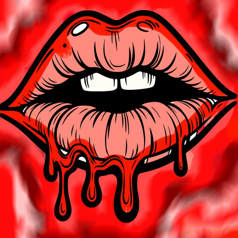 lips that look realistic and drip