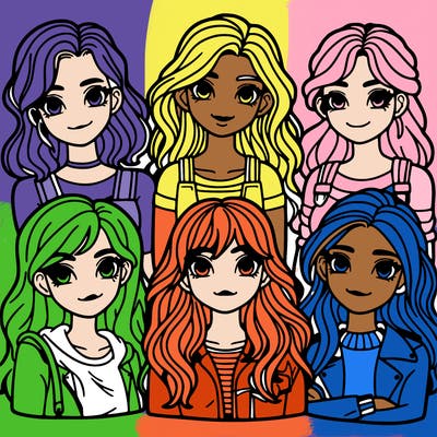 group of girls