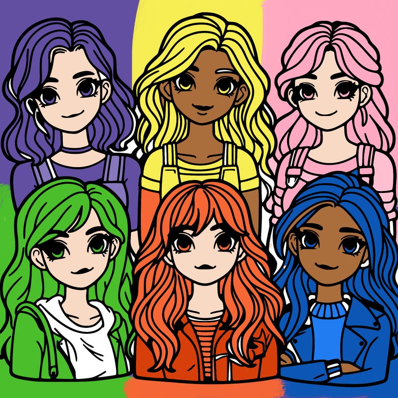 group of girls