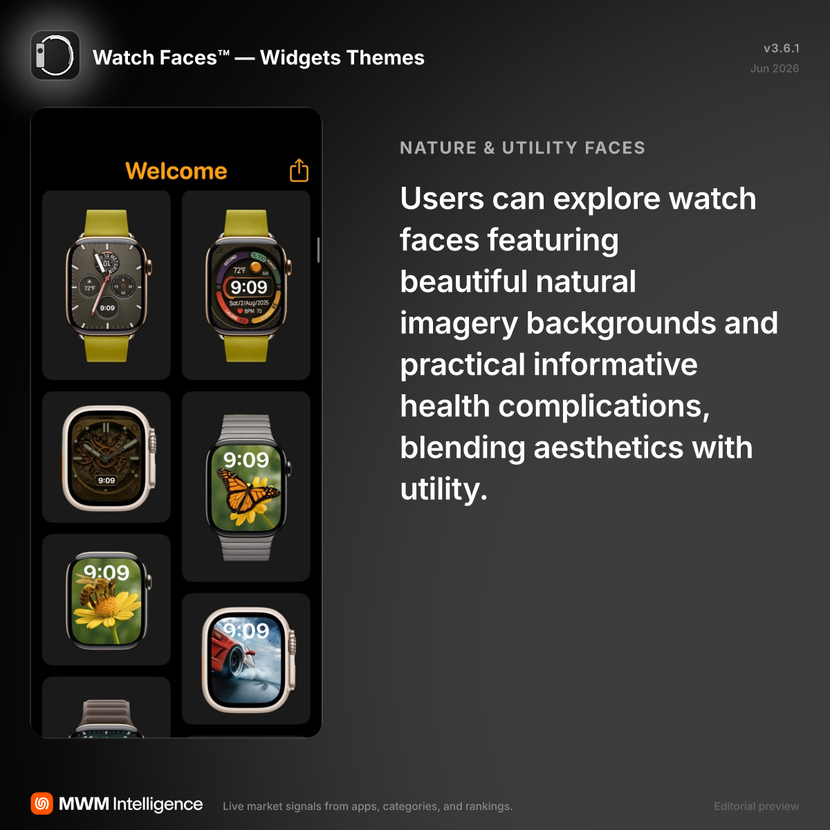 Watch Faces™ — Widgets Themes - Utilities App | MWM