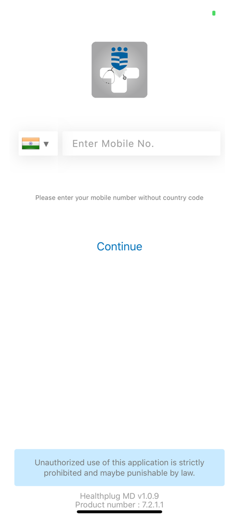 Aig Doctor - Aig Doctor mobile app login interface for authorized medical practitioners