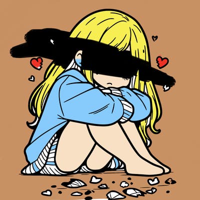a girl after a breakup