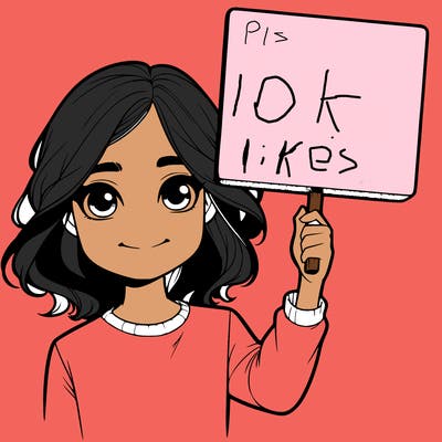 realistic girl holding up a sign