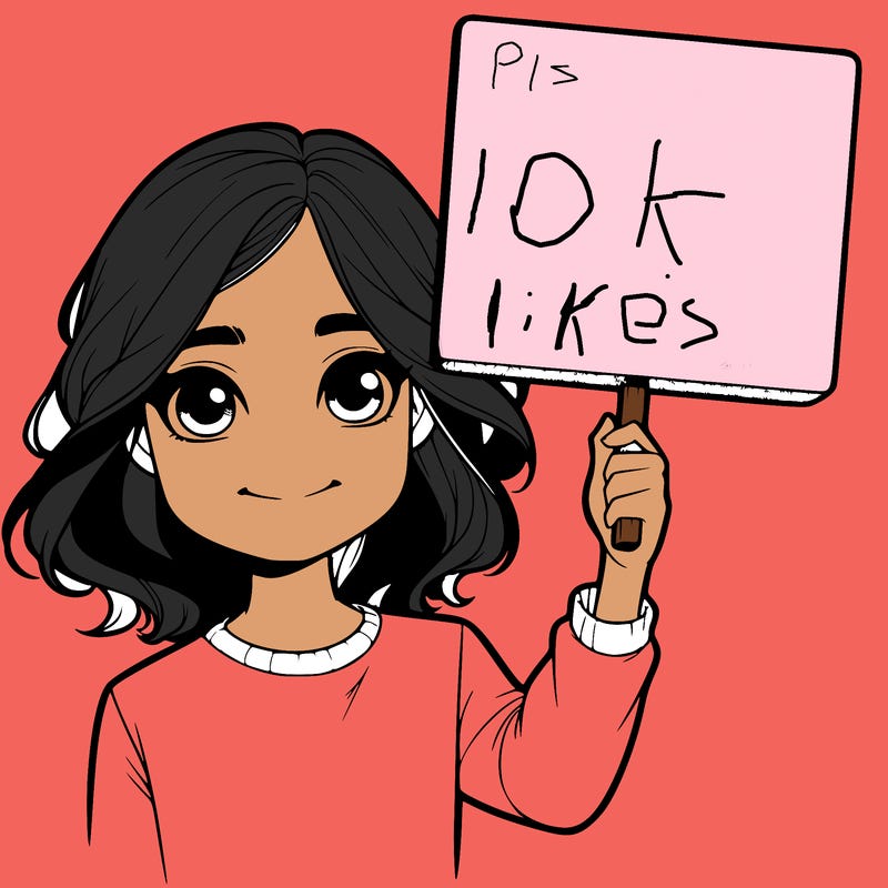 realistic girl holding up a sign