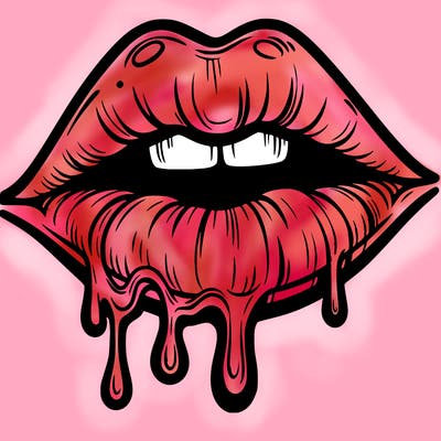 lips that look realistic and drip