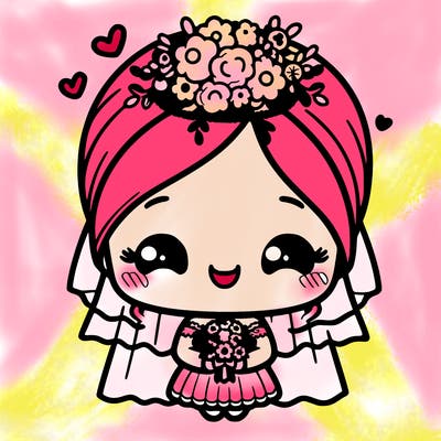 cute mind, wedding girl