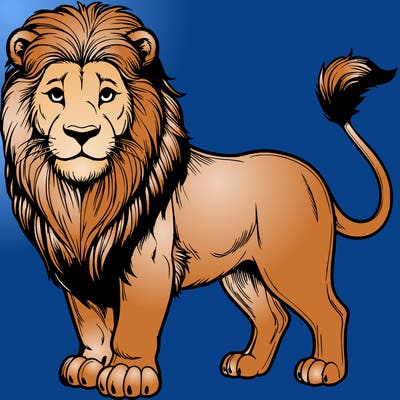 realistic lion