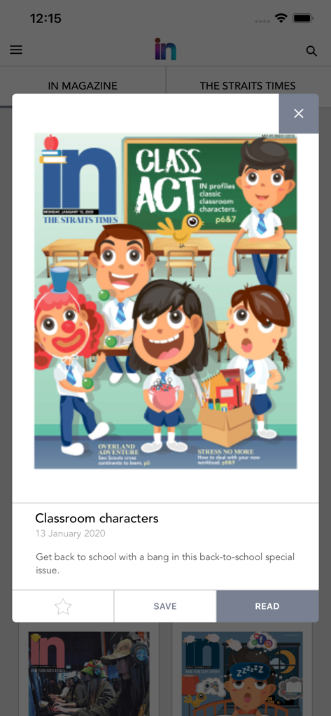 The Straits Times IN - A preview of the Classroom Characters issue on The Straits Times IN app